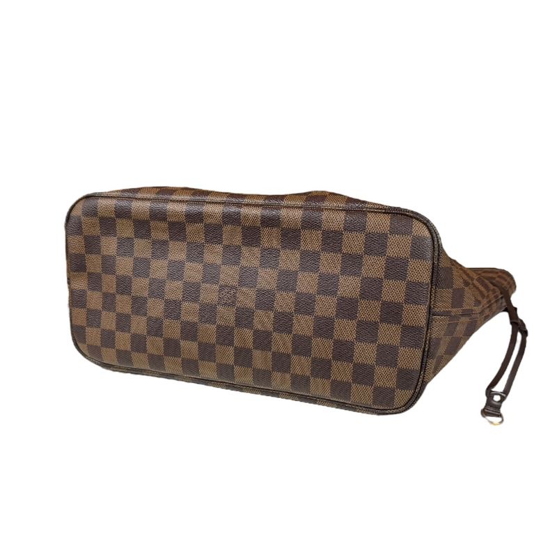 Louis Vuitton Neverfull MM Damier Tote Bag Damier Canvas N51105 Brown Women