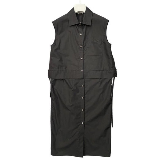 Hermes 3 E0565 dt Dress Black Caleche Size 34 Never