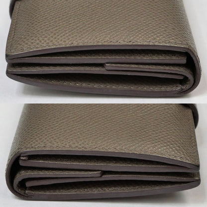 Hermes Bearn Mini Compact Wallet Ethane Silver-hardware Epson Y