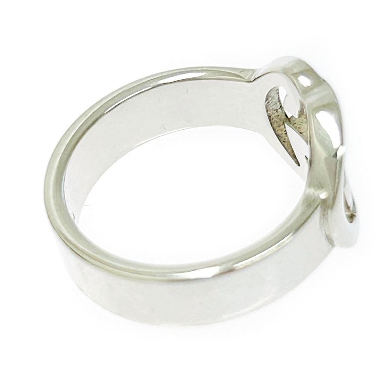 Gucci Silver Interlocking G Ring 5.0g 925 Engraved 307477 Ring with Box