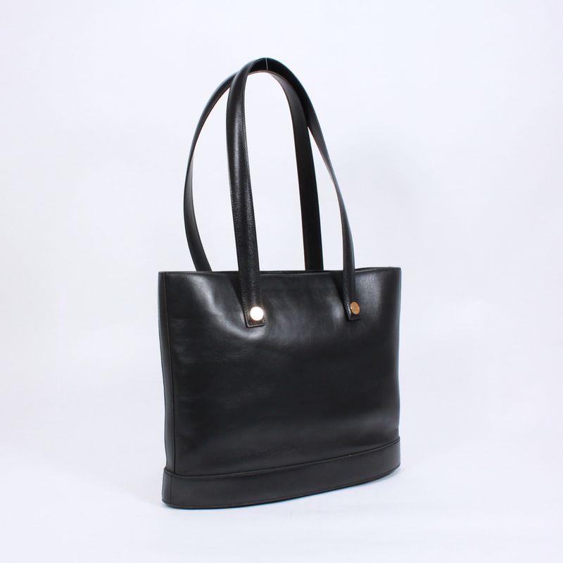 Hermes Sorbonne 35 Box Calf Black Tote Bag Gold