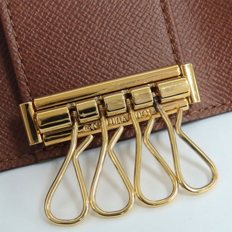 Louis Vuitton Key Case Multicles 4 M69517 Monogram Brown Gold Hardware