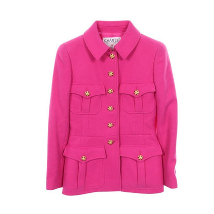 Chanel Coco Mark Gripoix Button Wool Jacket