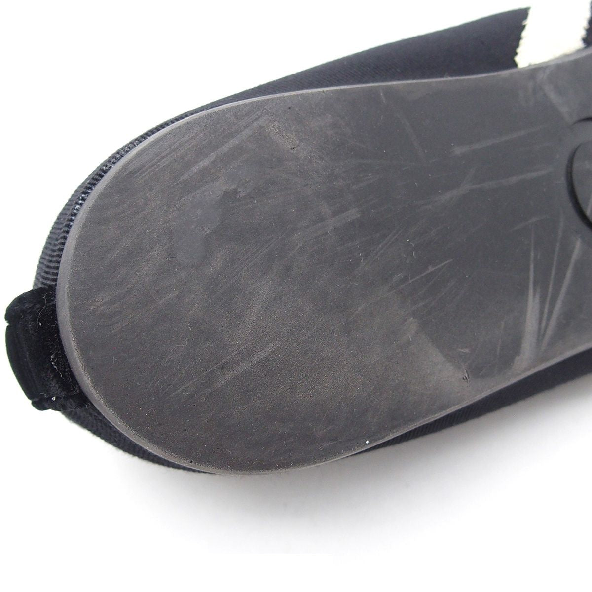 Celine Flat Sneakers Black Velvet Suede Grosgrain Shoes — view 5