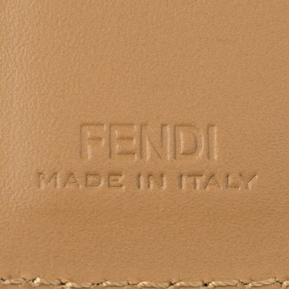 Fendi Card Case FF Square Beige