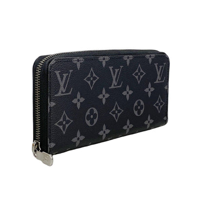 Louis Vuitton Wallet Monogram Eclipse Zippy Horizontal Black — view 2