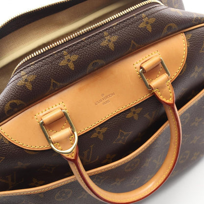 Louis Vuitton Handbag Deauville Bowling Vanity Canvas Leather — view 6
