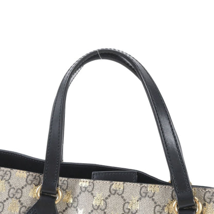 Gucci GG Supreme Bee Leather Tote Shoulder Hand — view 2