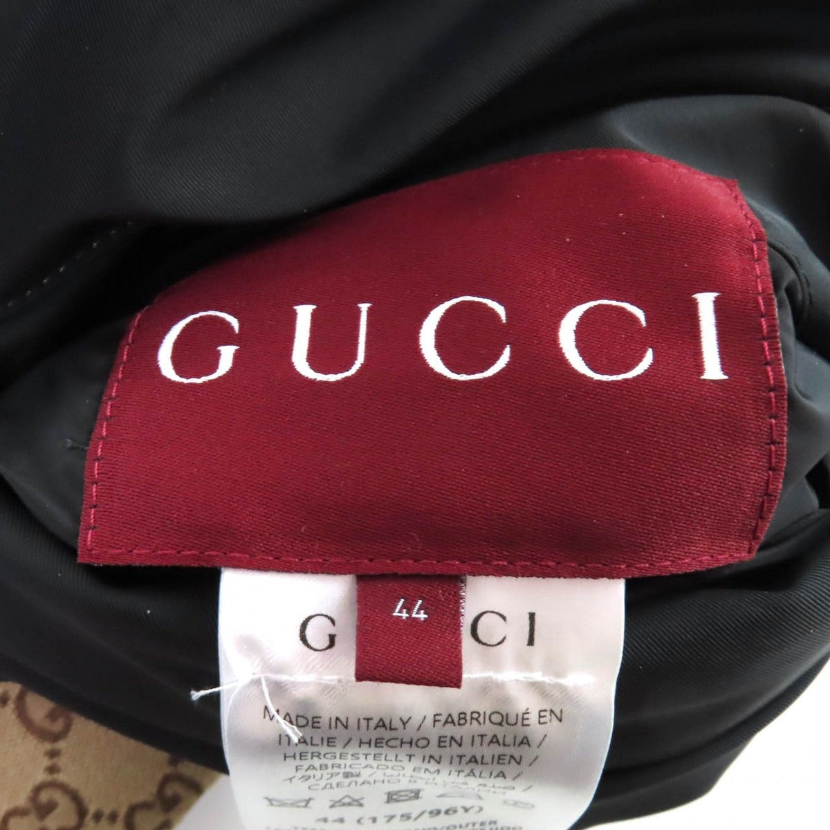 Gucci Made Reversible Logo Patch GG Canvas Jacket Black — view 14