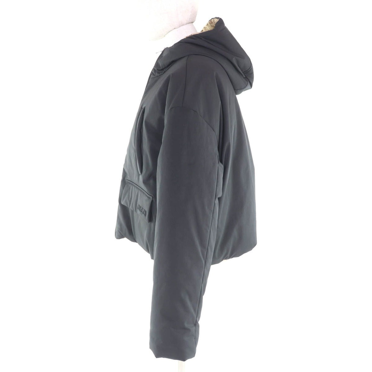 Gucci Made Reversible Logo Patch GG Canvas Jacket Black — view 3