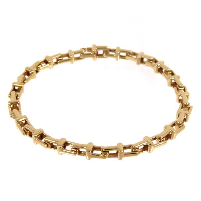 Tiffany & Co Tiffany & Co T Narrow Chain Bracelet 18K Pink Gold 750 Pink Gold