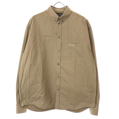 Balenciaga BB Icon Shirt Large Fit Tyb18 Brownish 39