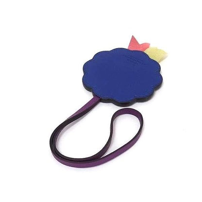 Hermes Omotesando Limited Agneau Milo Veau Key Holder Bag Charm Purple — view 2