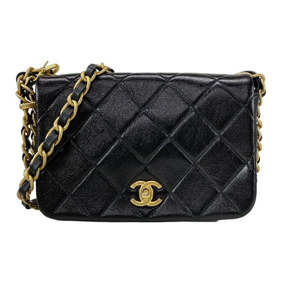 Chanel Shoulder Bag Matelasse As4451 Black Chain Shoulder / Vintage Gold