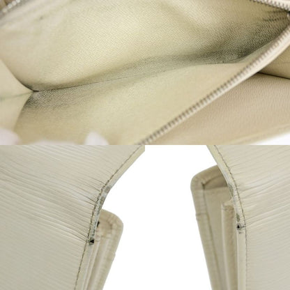 Louis Vuitton Wallet Epi Fold Long Wallet Round Zipper Wallet Black White