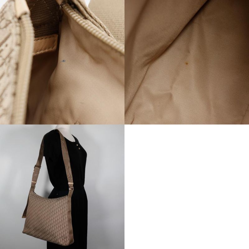 Dior Christian Dior Trotter 07RU 0064 Canvas Beige Unisex Shoulder Bag