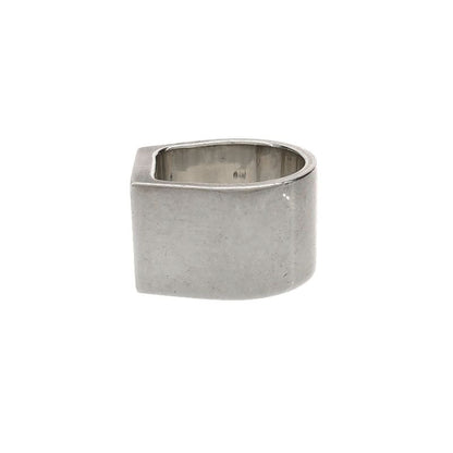 Gucci Square Signet Ring Silver About Size 14