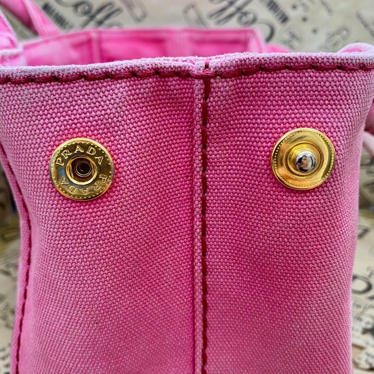 Prada Shoulder Bag Canapa Pink — view 16