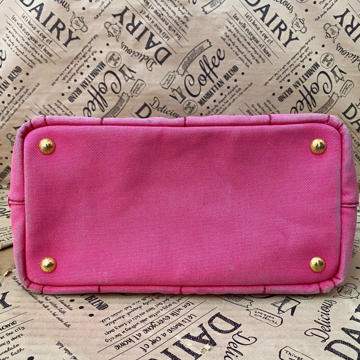 Prada Shoulder Bag Canapa Pink — view 4