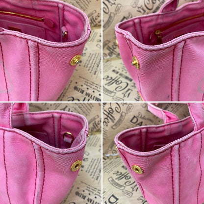 Prada Shoulder Bag Canapa Pink — view 7
