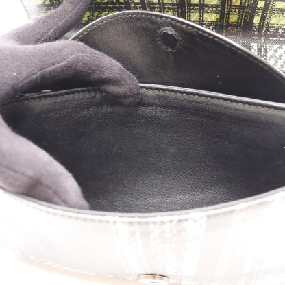 Prada Shoulder Bag Green Black Leather Chain — view 10