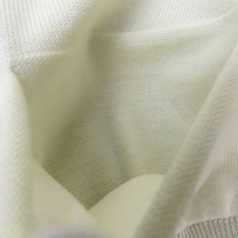 Loewe Cardigan XS Wool Ivory Sac Blue Asymmetrical Bicolor Apparel Women Ladies