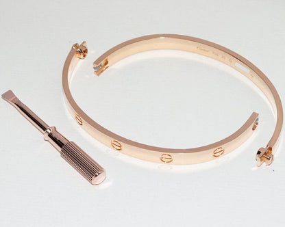 Cartier Bracelet Bangle 18K Pink Gold Love Bracelet B60674