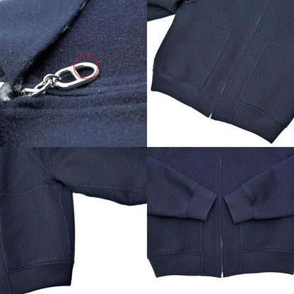 Hermes Reversible Zip Up Blouson Jacket Chaine D'ancre 36 Black