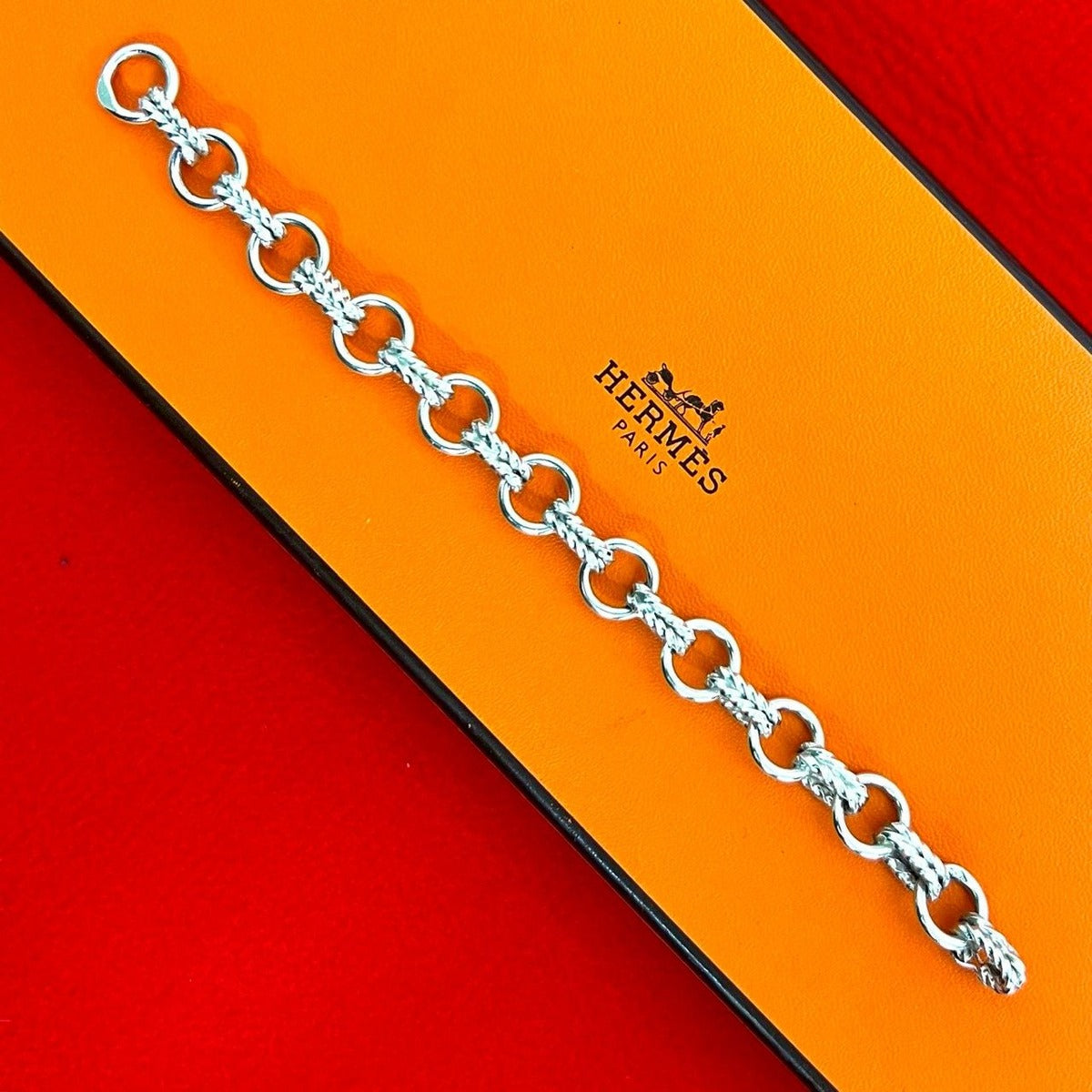 Hermes Vintage Chain Bracelet Bangle
