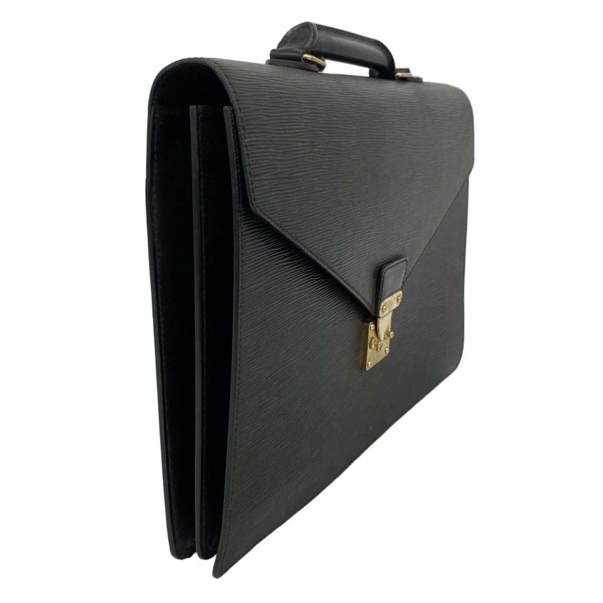 Louis Vuitton Briefcase Epi Serviette Ambassador Noir — view 2