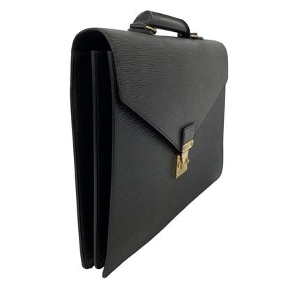 Louis Vuitton Briefcase Epi Serviette Ambassador Noir — view 2