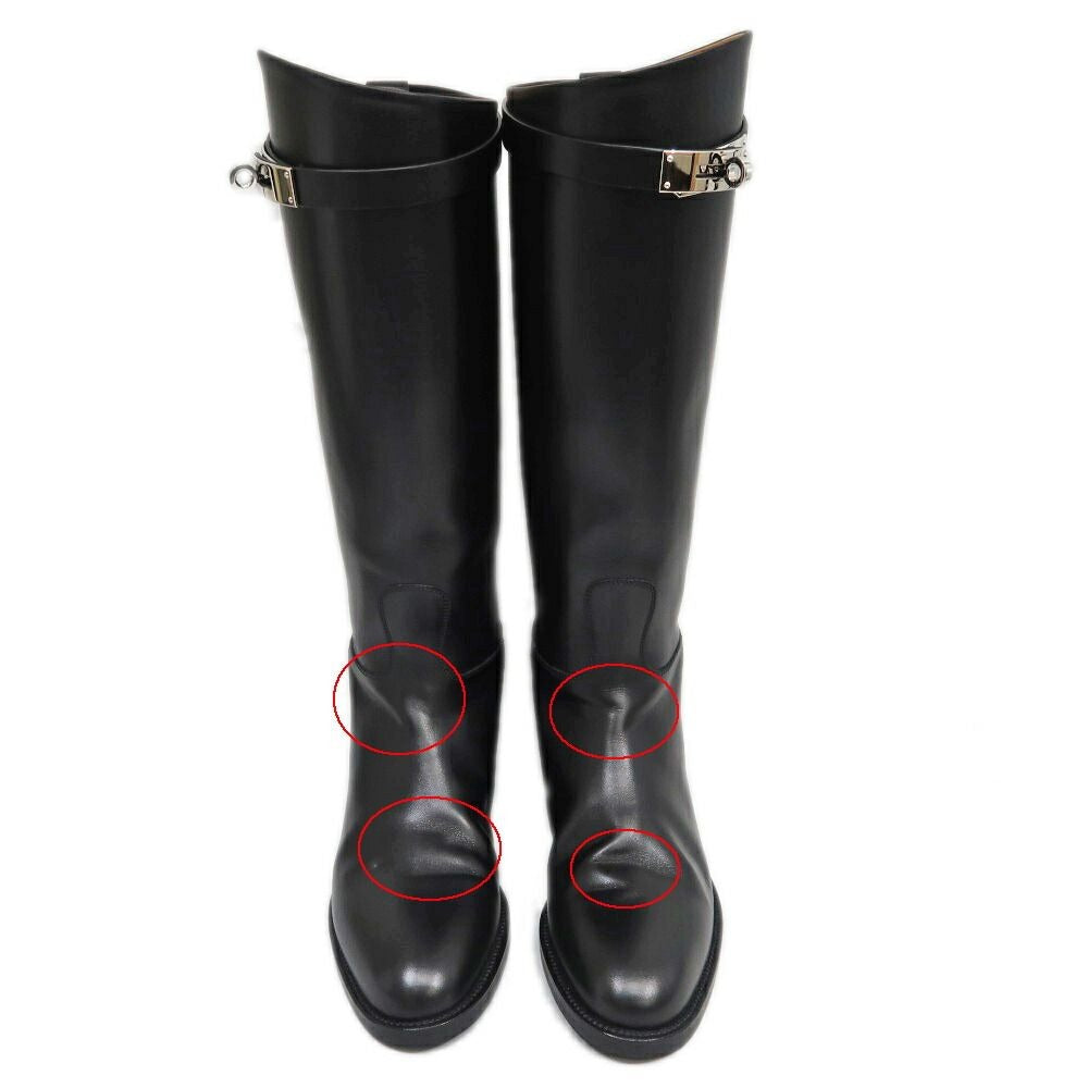 Hermes Jumping Boots 36 Silver Black Cles — view 3