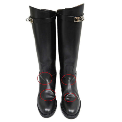Hermes Jumping Boots 36 Silver Black Cles — view 3