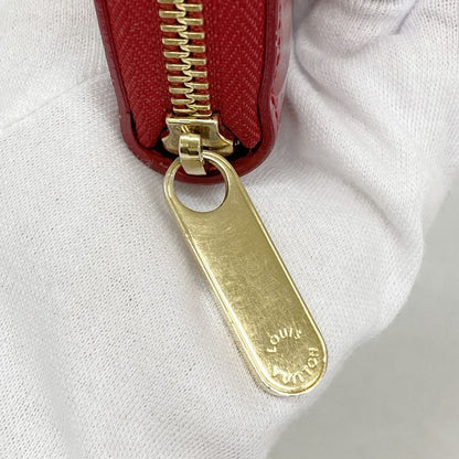 Louis Vuitton Vernis Zippy Wallet M91732 Rouge Grenadine Ladies