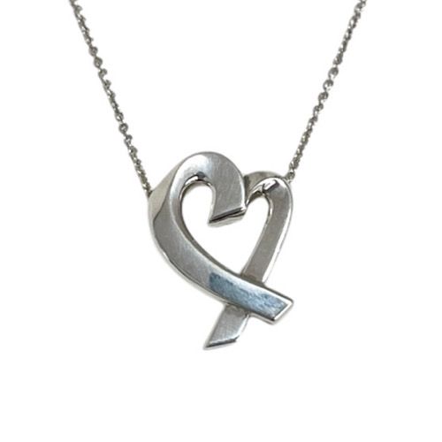 Tiffany & Co Tiffany & Co Necklace Rubbing Heart Paloma Picasso 925 Silver