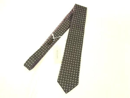 Bvlgari 100% Silk Reversible Tie Business Men's Pink And Black Bi1399