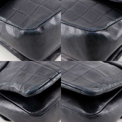 Chanel 2.55 Chocolate Bar Chain Shoulder Vintage Lambskin Black Women Shoulder