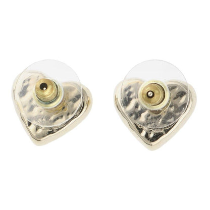 Chanel B22 C Coco Mark Heart Earrings Ladies