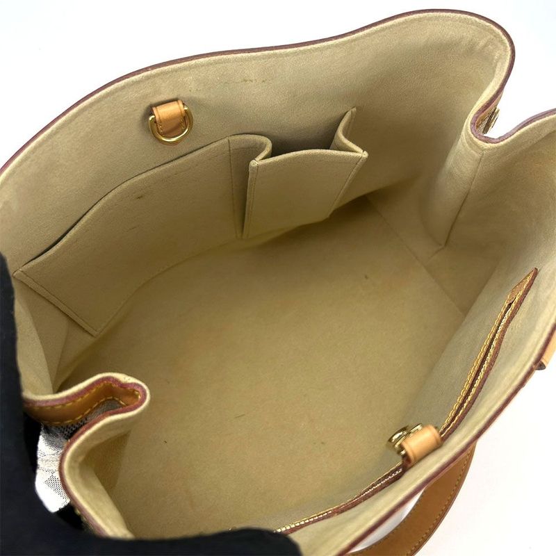 Louis Vuitton Tote Bag Shoulder Hampstead PM N51207 Damier Azure Gold Hardware