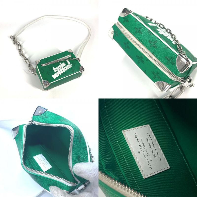 Louis Vuitton Shoulder Bag Mini Soft Trunk M80816 Monogram Canvas Green