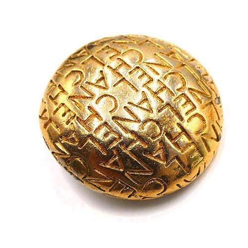 Chanel Round Logo Mark GP Gold Earrings / Earrings