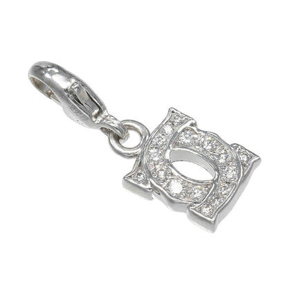 Cartier 2C Baby Charm Gold Diamond Pendant Top