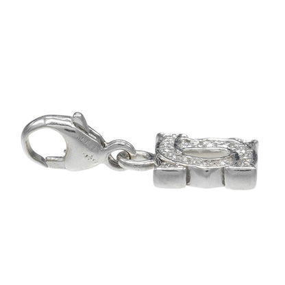 Cartier 2C Baby Charm Gold Diamond Pendant Top — view 5