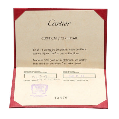 Cartier 2C Baby Charm Gold Diamond Pendant Top — view 7