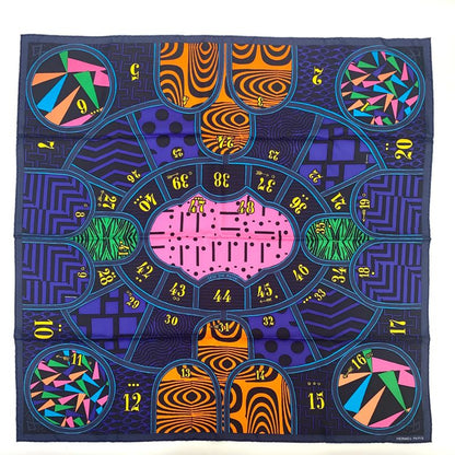 Hermes Carre 90 Jeu De Soie Silk Game
