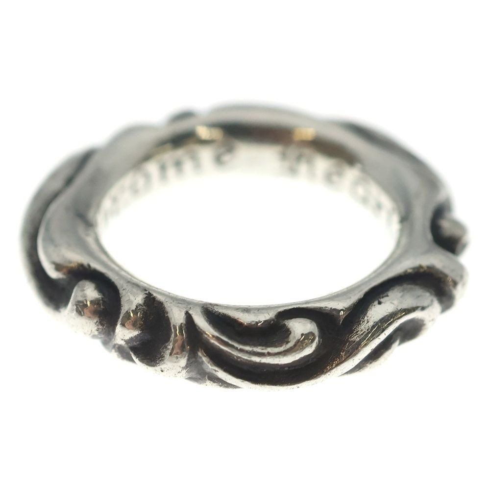 Chrome Hearts Scrl Band Scroll Ring Silver