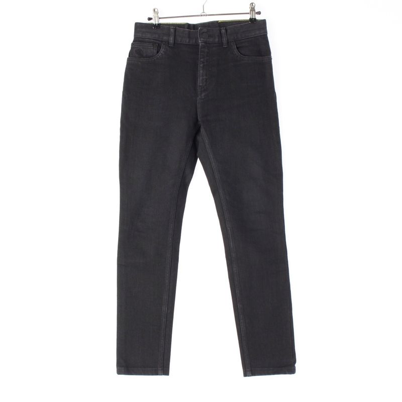 Louis Vuitton Monogram Eclipse Patch Tapered Denim Pants Bottoms Black 27