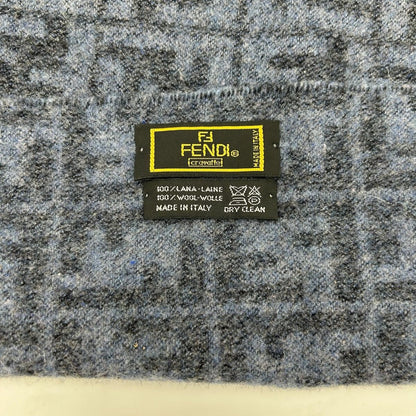 Fendi Scarf Zucca Pattern Blue — view 4