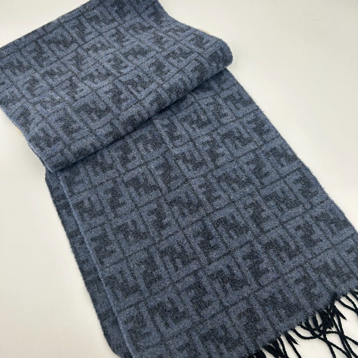 Fendi Scarf Zucca Pattern Blue — view 5