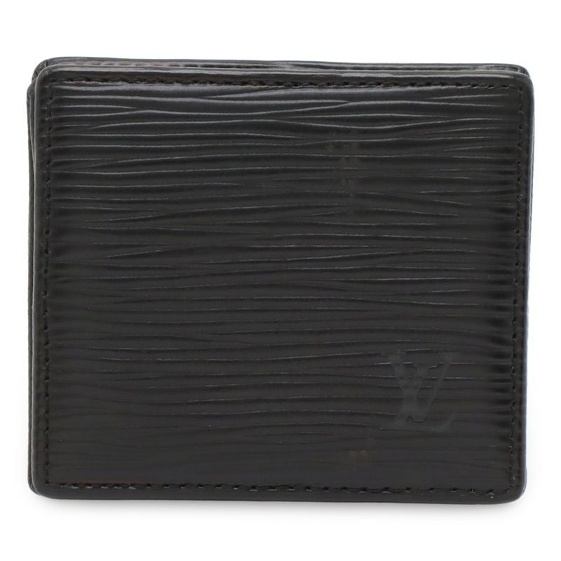 Louis Vuitton Epi Porte Monet Boite Coin Case Purse Square Shape Leather